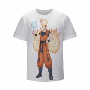 Naruto X Goku Six Paths Sage Mode Rasengan Art Kids T-Shirt