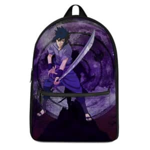 Powerful Uchiha Sasuke Rinnegan Eye Art Knapsack Bag