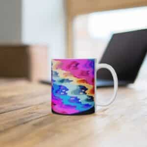 Psychedelic Rick Sanchez Rainbow Art Dope 420 Weed Mug