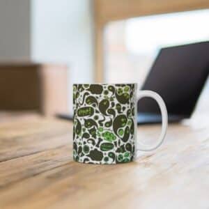 Stylish Weed Cartoon 420 Doodle Art Ceramic Coffee Mug