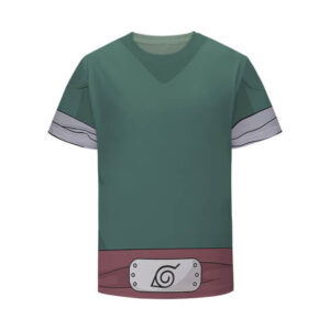 Team Guy's Bushy Brows Rock Lee Green Cosplay Kids Shirt