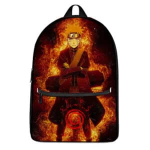 Uzumaki Naruto Kurama Mode Artwork Stylish Backpack Bag