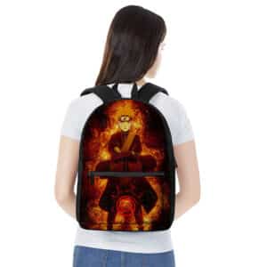 Uzumaki Naruto Kurama Mode Artwork Stylish Backpack Bag