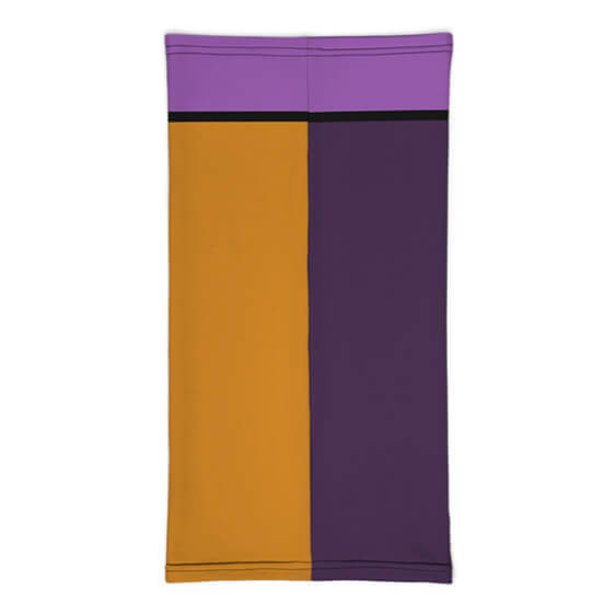 Yamanaka Clan Bush Clover Logo Purple Orange Neck Gaiter