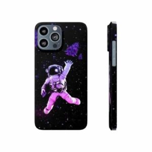 Astronaut Catching Weed Kush Retro Outerspace iPhone 13 Case