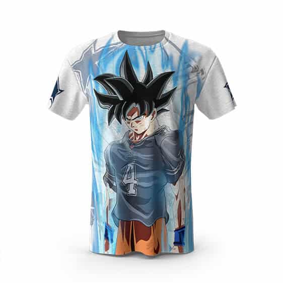 Son Goku Powering Up In Energy Dallas Cowboys Shirt