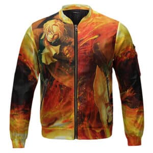 Awesome Sabo And Ace Devil Fruit Fire Power Bomber Jacket