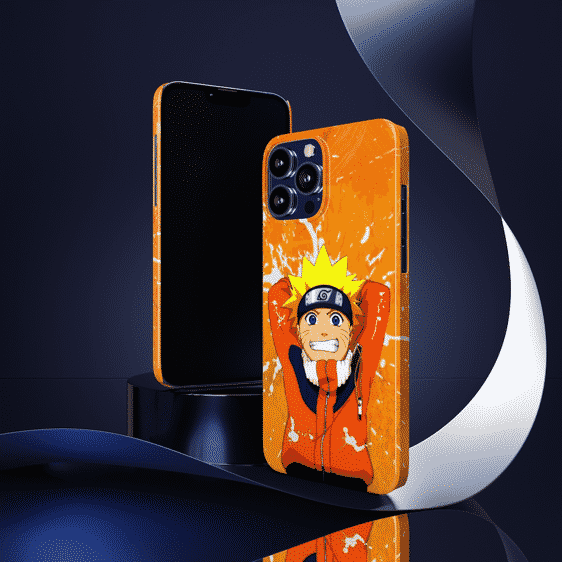 Cheerful Kid Naruto Paint Splash Orange iPhone 13 Cover