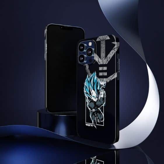 Cool Super Saiyan Blue Vegeta & Kanji DBZ iPhone 13 Case
