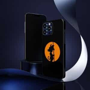 Dragon Ball Kid Goku Silhouette Black Orange iPhone 13 Case
