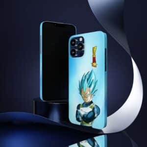 Dragon Ball Super Vegeta Blue Portrait iPhone 13 Fitted Case