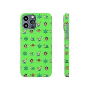 Feelin’ Irie Weed Bong And Blunt Pattern iPhone 13 Case