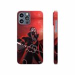 Itachi Uchiha Silhouette Art Red iPhone 13 Fitted Case
