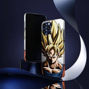 Mad SSJ2 Goku Close-Up Face Dope DBZ iPhone 13 Cover