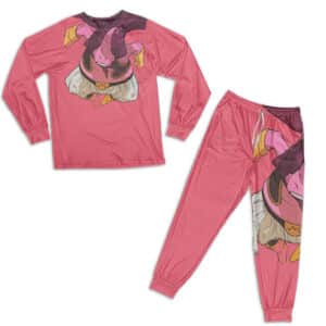 Dragon Ball Z Fat Majin Buu Attack Mode Pink Pajamas Set