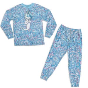 Cute Dragon Ball Gotenks Ghost Paisley Pattern Sleepwear Set