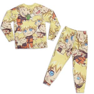 Chibi Uzumaki Naruto Collage Artwork Awesome Pajamas Set