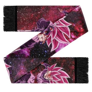 Dangerous Super Saiyan 3 Rose Goku Black Wool Scarf