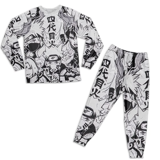Fourth Great Ninja War Naruto & Allies Comics Pajamas Set