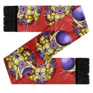 Golden Frieza Epic Peace Out Pose Pattern Wool Scarf