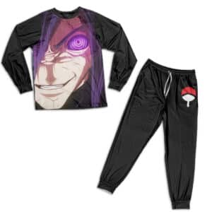 Legendary Ninja Madara Uchiha Scary Smirk Epic Pajamas Set