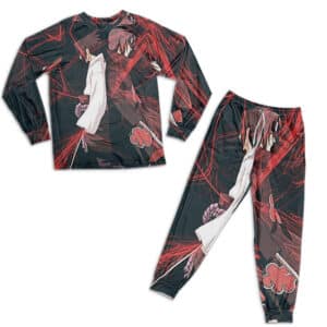 Naruto Anime Sasuke and Itachi Uchiha Artwork Pajamas Set