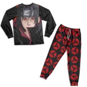 Naruto Badass Itachi Uchiha Mangekyo Sharingan Pajamas Set