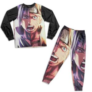 Sasuke vs Naruto Half Face Dope Fan Art Nightwear Set