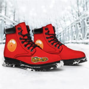 Shenron One-Star Dragon Ball Design Red Combat Boots