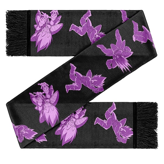 Super Saiyan Vegeta Purple Pattern Black Neckerchief