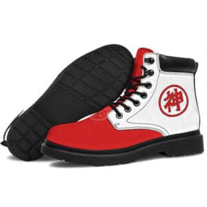 Dragon Ball Z Kami Kanji Red White All Weather Boots