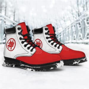 Dragon Ball Z Kami Kanji Red White All Weather Boots