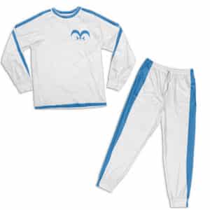 One Piece Marine Uniform Cosplay Stylish White Pajamas Set