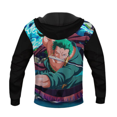 Roronoa Zoro Powerful Sword Style Combat Art Hoodie Jacket