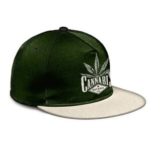 Awesome Cannabis Natural 4:20 Logo Green Snapback Cap