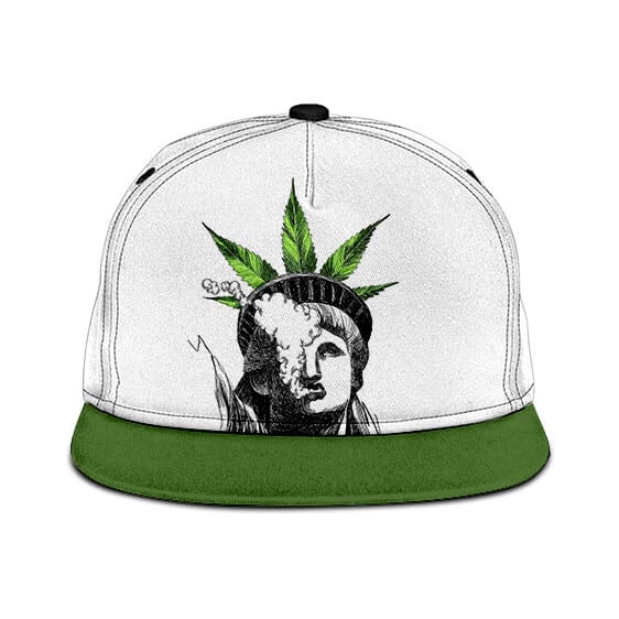 Lady Liberty Smoking Freedom Mary Jane Cool Snapback Cap