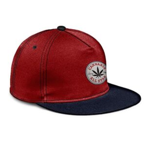 Cannabis Bong Toker All Star Chuck Taylor Parody Snapback Hat