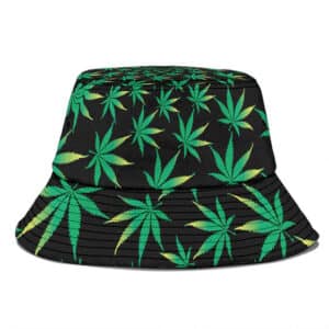420 Marijuana Weed Leaf Pattern Awesome Bucket Hat
