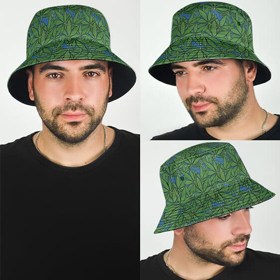 420 Weed Leaf Cartoon Art All Over Print Cool Bucket Hat