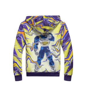 DBZ Super Saiyan 2 Vegeta Dokkan Art Stylish Fleece Jacket