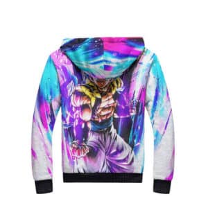 Dragon Ball Super Gogeta Blue Vibrant Art Fleece Hooded Jacket