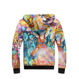 Dragon Ball Super Goku And Friends Vibrant Art Fleece Jacket