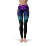 Psychedelic Color Waves Amazing Yoga Pants