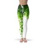 Framed Hemp Leaf Awesome 420 Yoga Pants