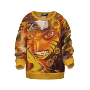 Naruto Savage Kurama Mode Fan Art Children Sweater