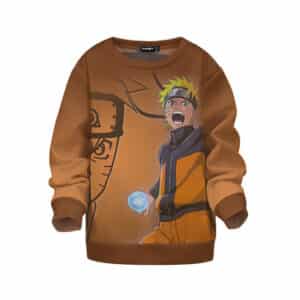 Naruto Uzumaki Signature Rasengan Attack Kids Sweater