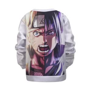 Naruto Vs Sasuke Half Face Dope Fan Art Kids Sweater