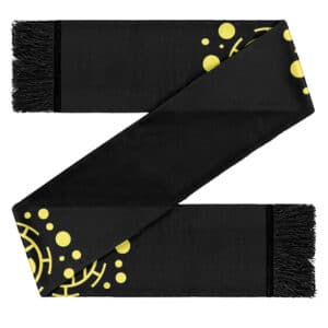 One Piece Heart Pirates Jolly Roger Symbol Black Wool Scarf