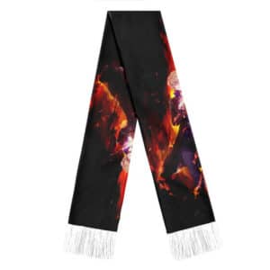 One Piece Sabo Fire Flame Power Artwork Dope Wool Scarf