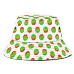 Rasta Color 420 Marijuana Leaf Logo Pattern Bucket Hat